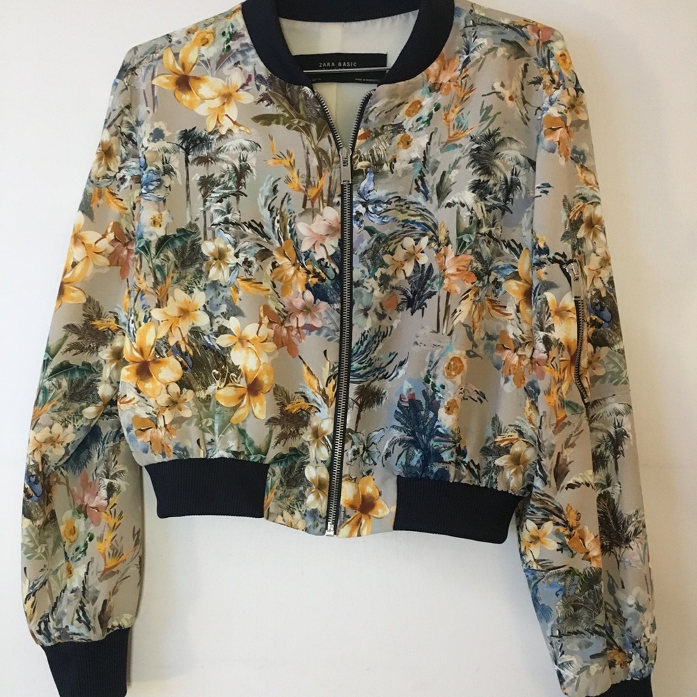 Floral Bomber Jacket